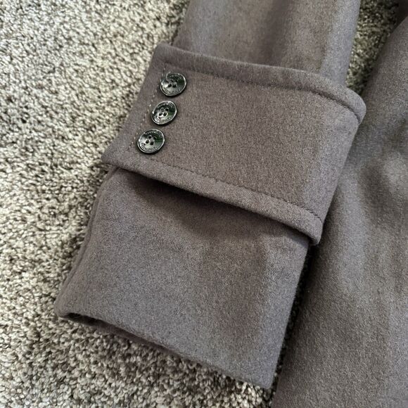 KENNETH COLE Wool Double Breasted Pea Coat Button Coat Jacket Women’s Size 10 - Picture 5 of 15